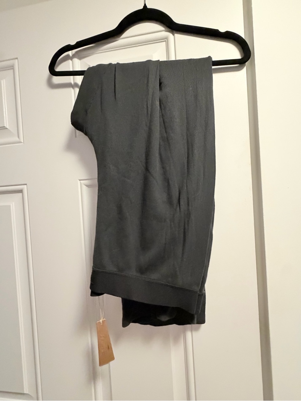 SKIMS Cotton Rib Relaxed Pant in Shoot